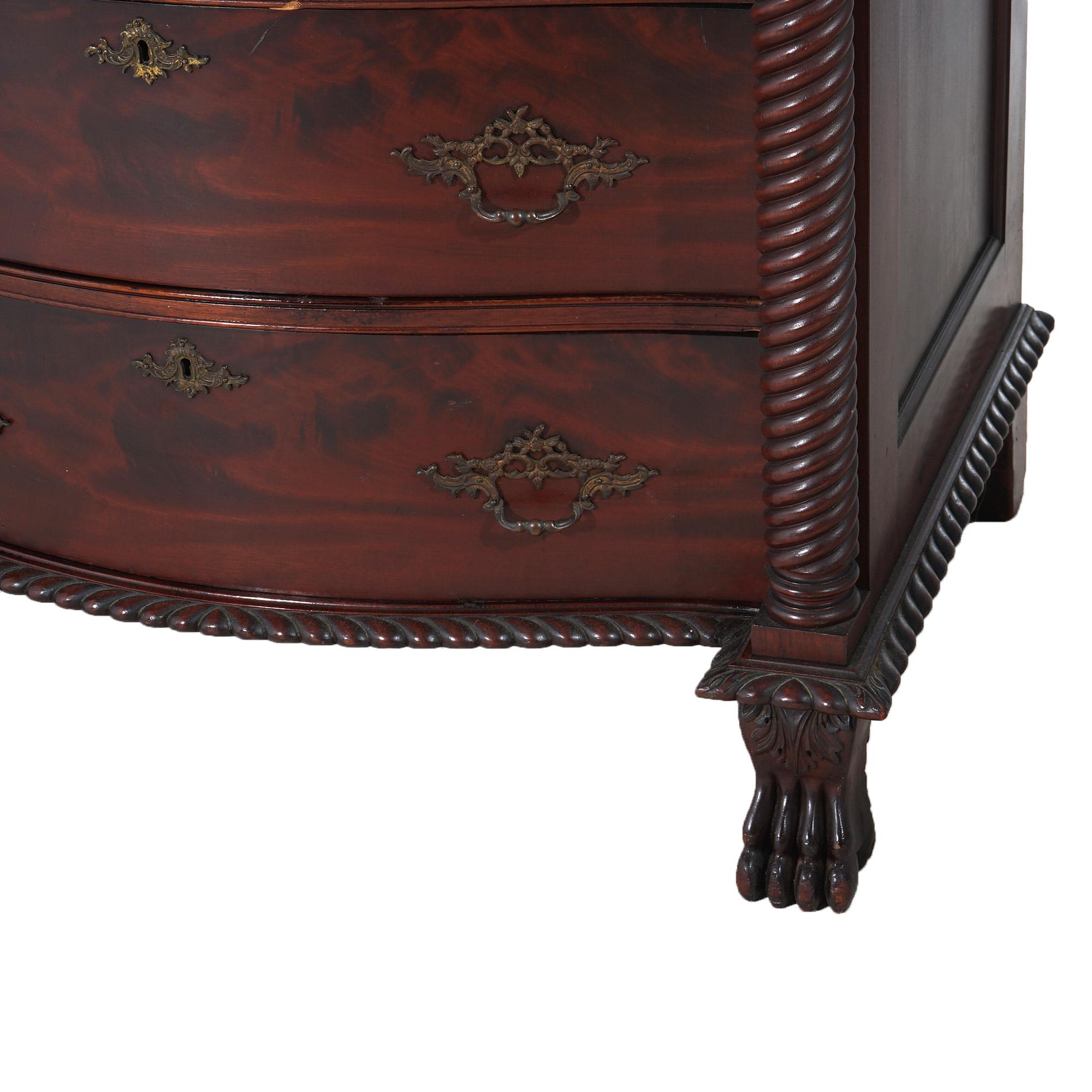 Antique Large RJ Horner Dresser with Twisted Columns & Gadrooned Trim c1890  10