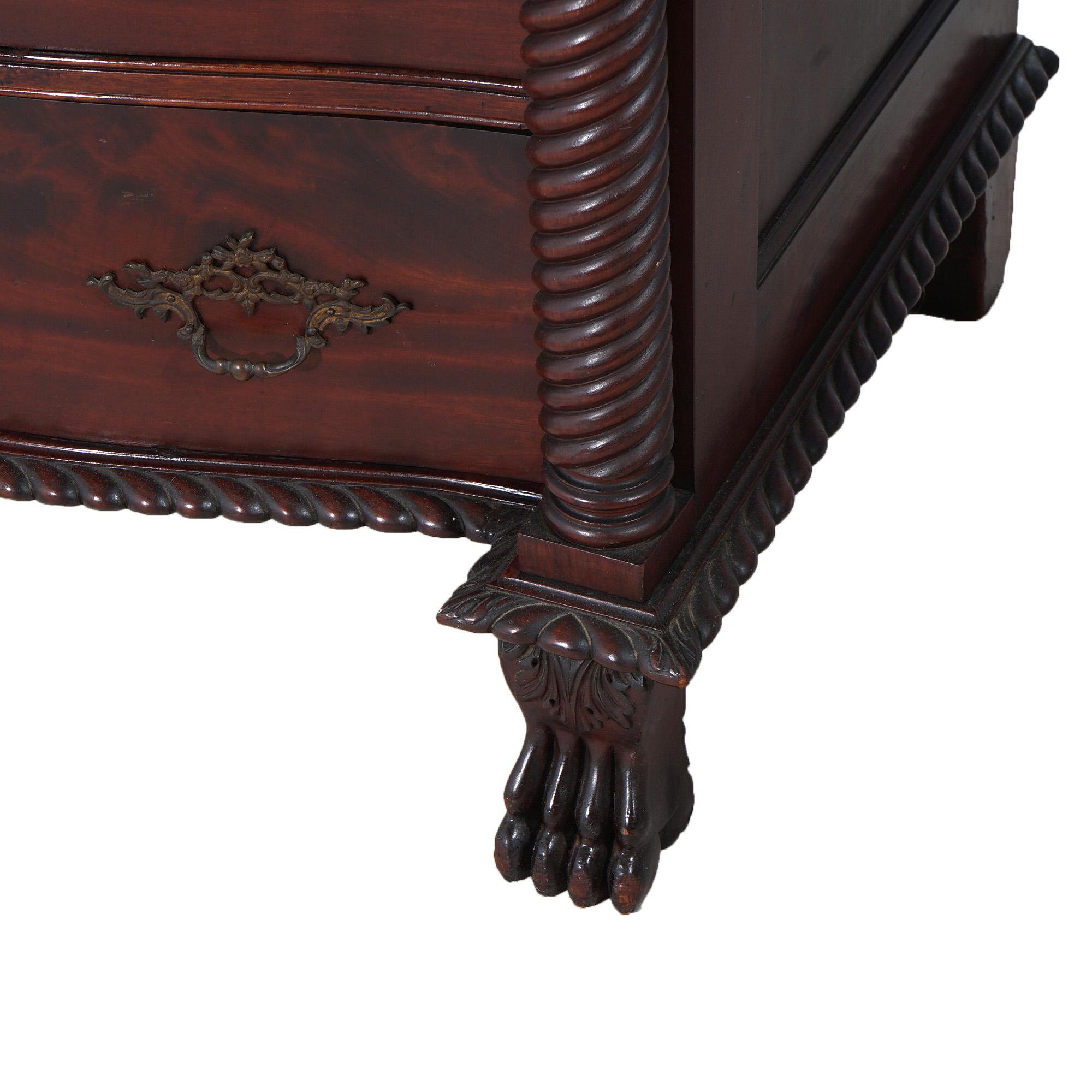 Antique Large RJ Horner Dresser with Twisted Columns & Gadrooned Trim c1890 3