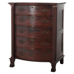 Antique Large RJ Horner Dresser with Twisted Columns & Gadrooned Trim c1890