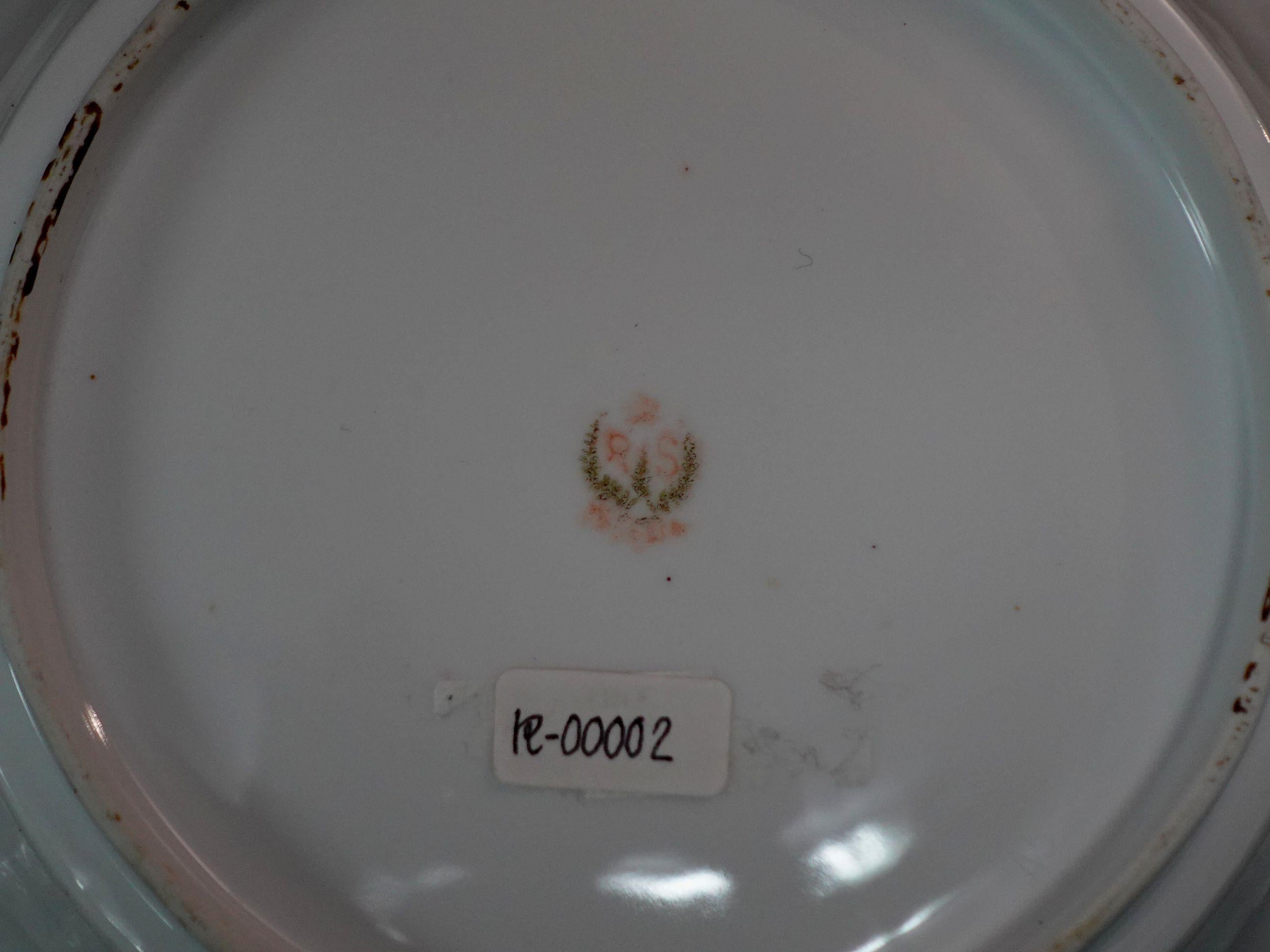 Antique Large RS Prussia German Porcelain Bowl, #R00002 For Sale 5