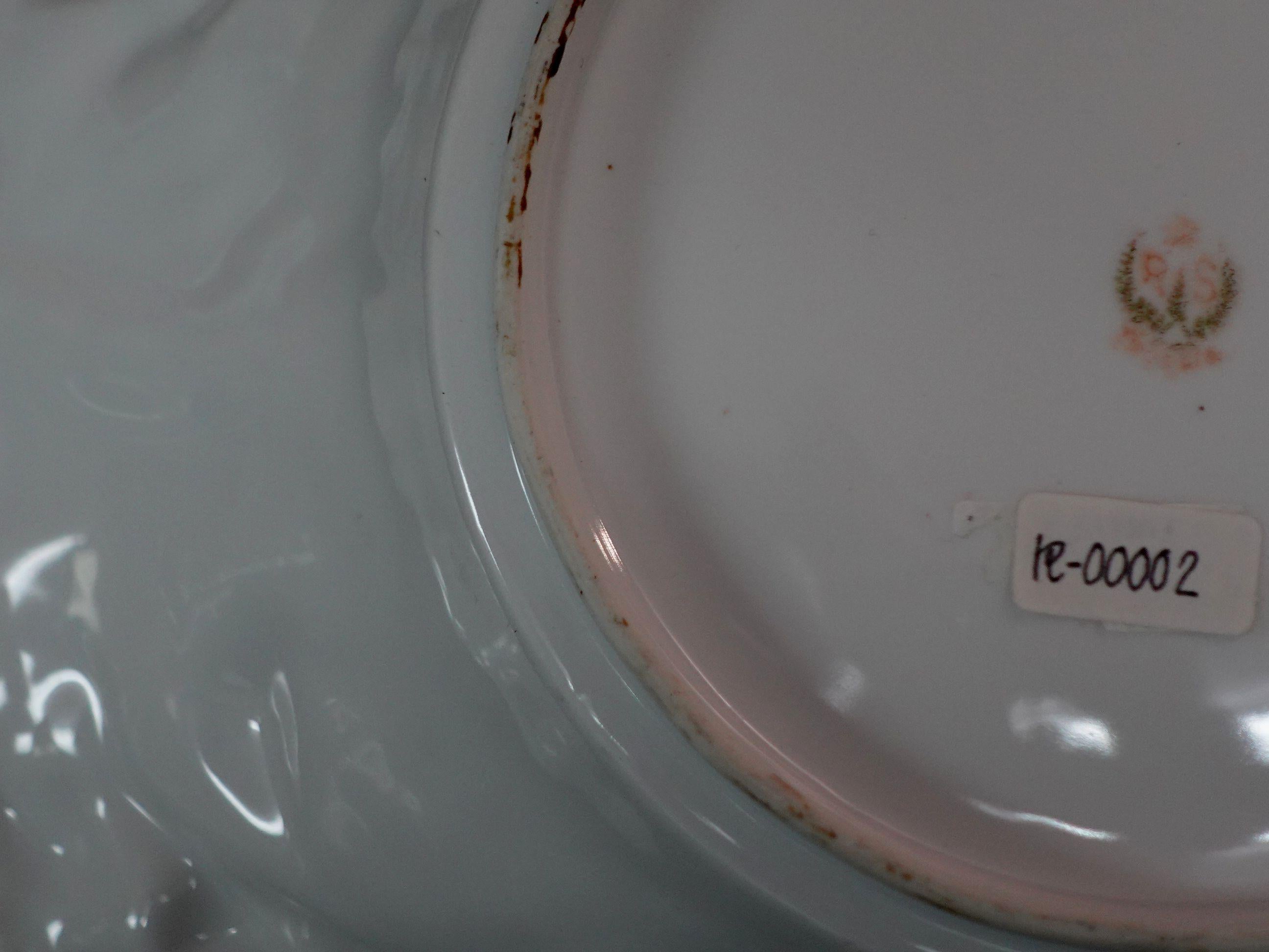 Antique Large RS Prussia German Porcelain Bowl, #R00002 For Sale 7