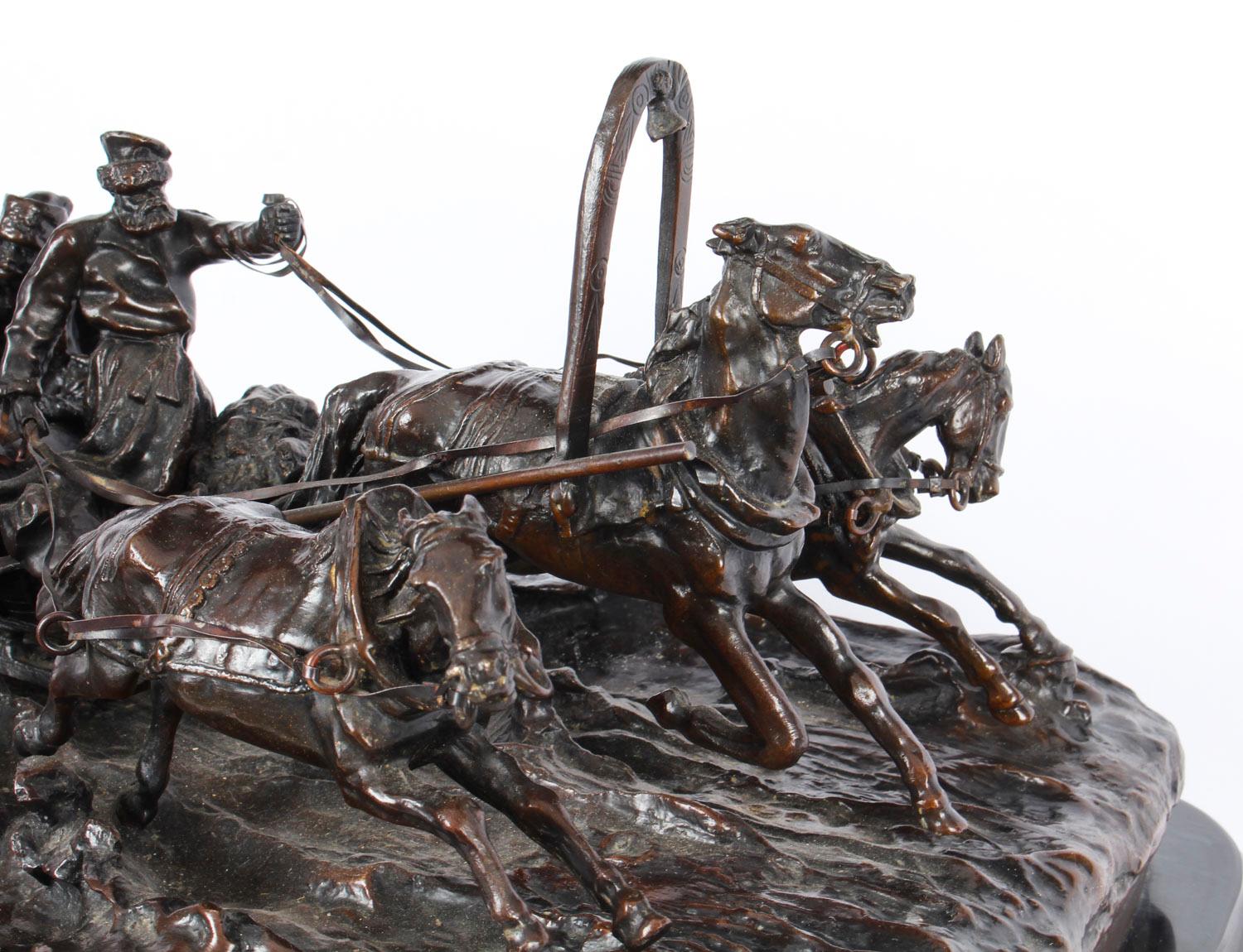 Bronze Sculpture russe ancienne en bronze d'après Vasily Grachev 20ème siècle en vente
