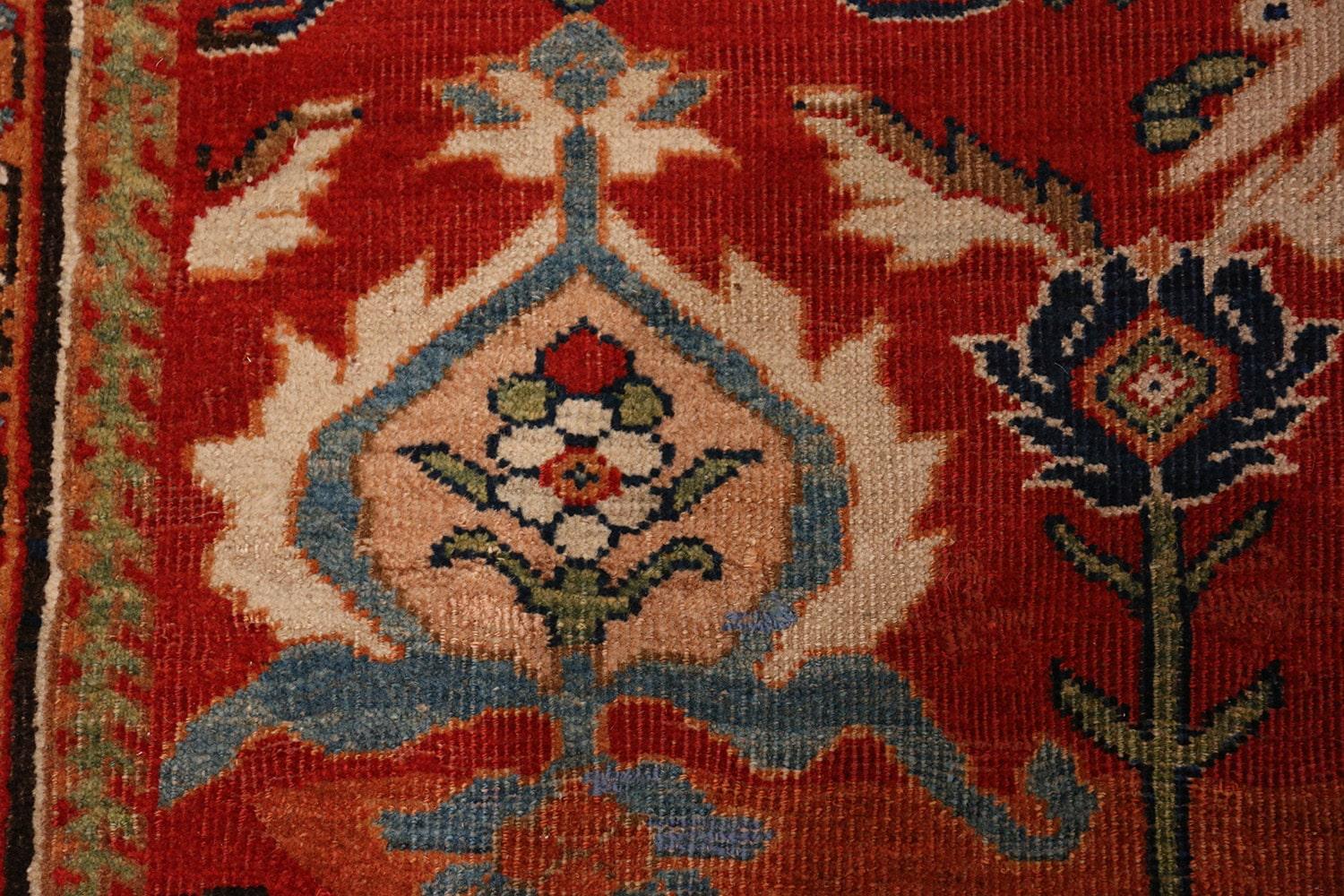 Hand-Knotted Antique Persian Sultanabad Carpet. Size: 10 ft x 17 ft 5 in For Sale