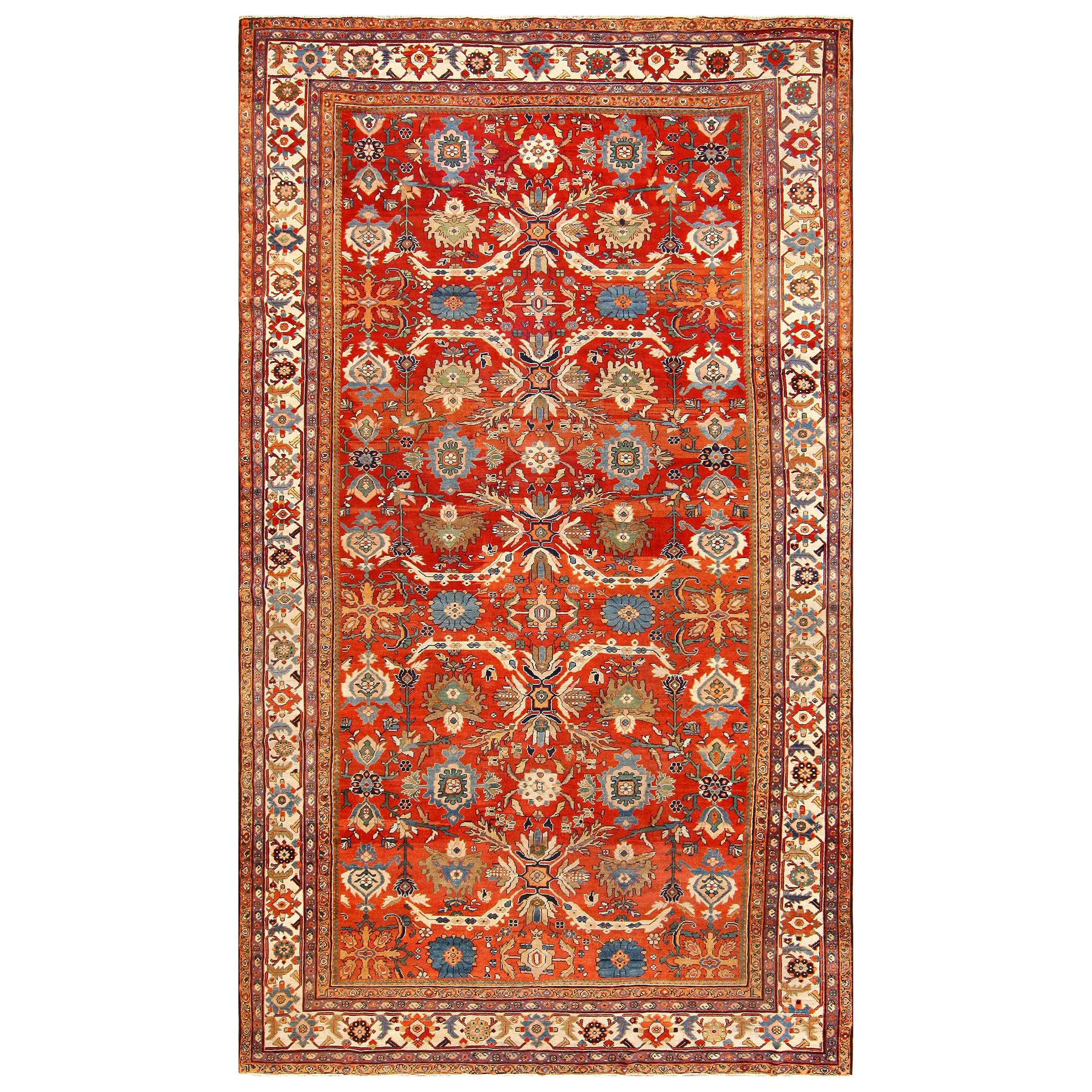 Tapis persan ancien de Sultanabad. Taille : 10 ft x 17 ft 5 in