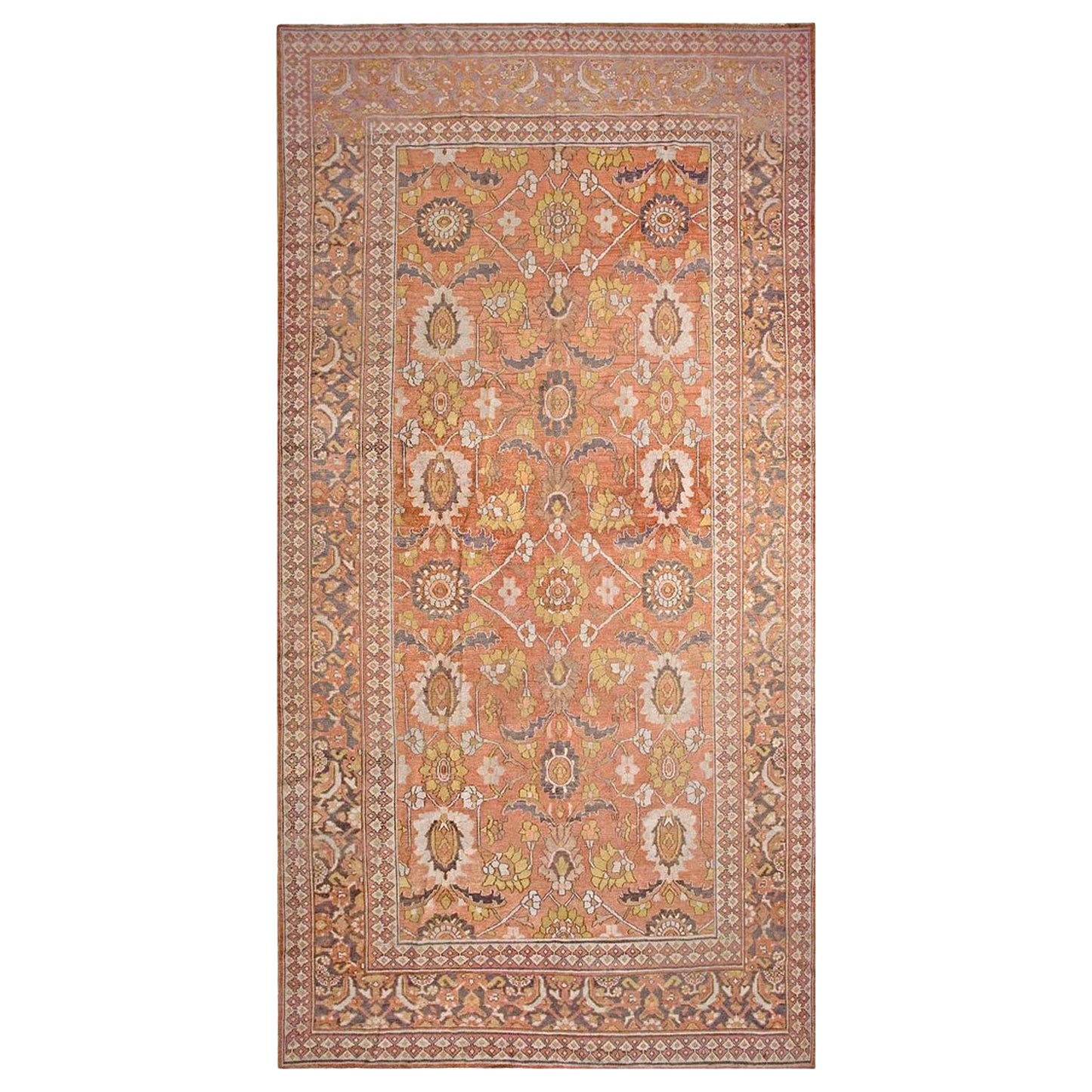 Ende 19. Jahrhundert N.E. Persischer Khorassan- Moud  Galerieteppich ( 8 x 15'8")