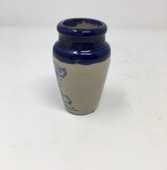 Antique Large Scottish Buttercup Cream Stoneware Advertising Pot