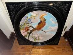 Antique Large French "Serves" Charger - Wall Hanging  W3060 - HALF OFF!