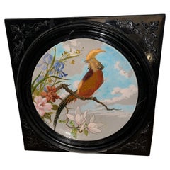 Antique Large French "Serves" Charger - Wall Hanging  W3060 - HALF OFF!