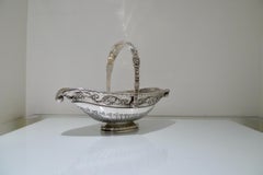 Antique Large Silver French Basket Paris circa 1845 Jacques Goujon
