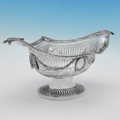 Antique Large Sterling Silver Centrepiece Dish - Hallmarked in 1918