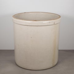 Antique Large Stoneware Bauer Pottery Crock #12, circa 1910-1930