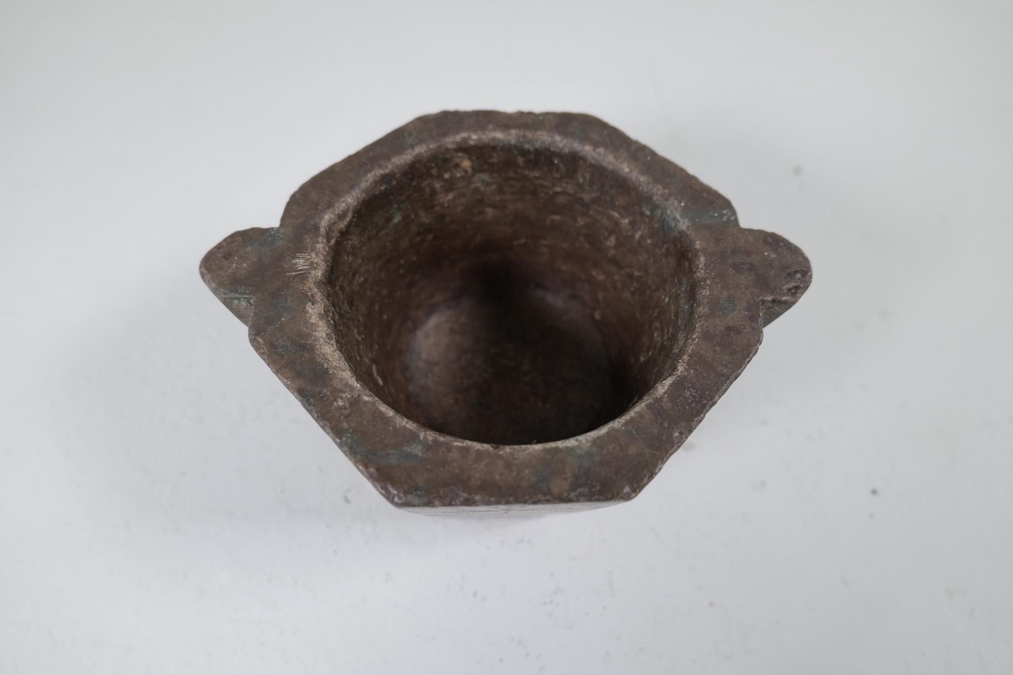 Early 19th Century Antique Large Swedish Stone Mortar, circa 1800 For Sale