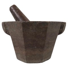 Antique Large Swedish Stone Mortar, circa 1800