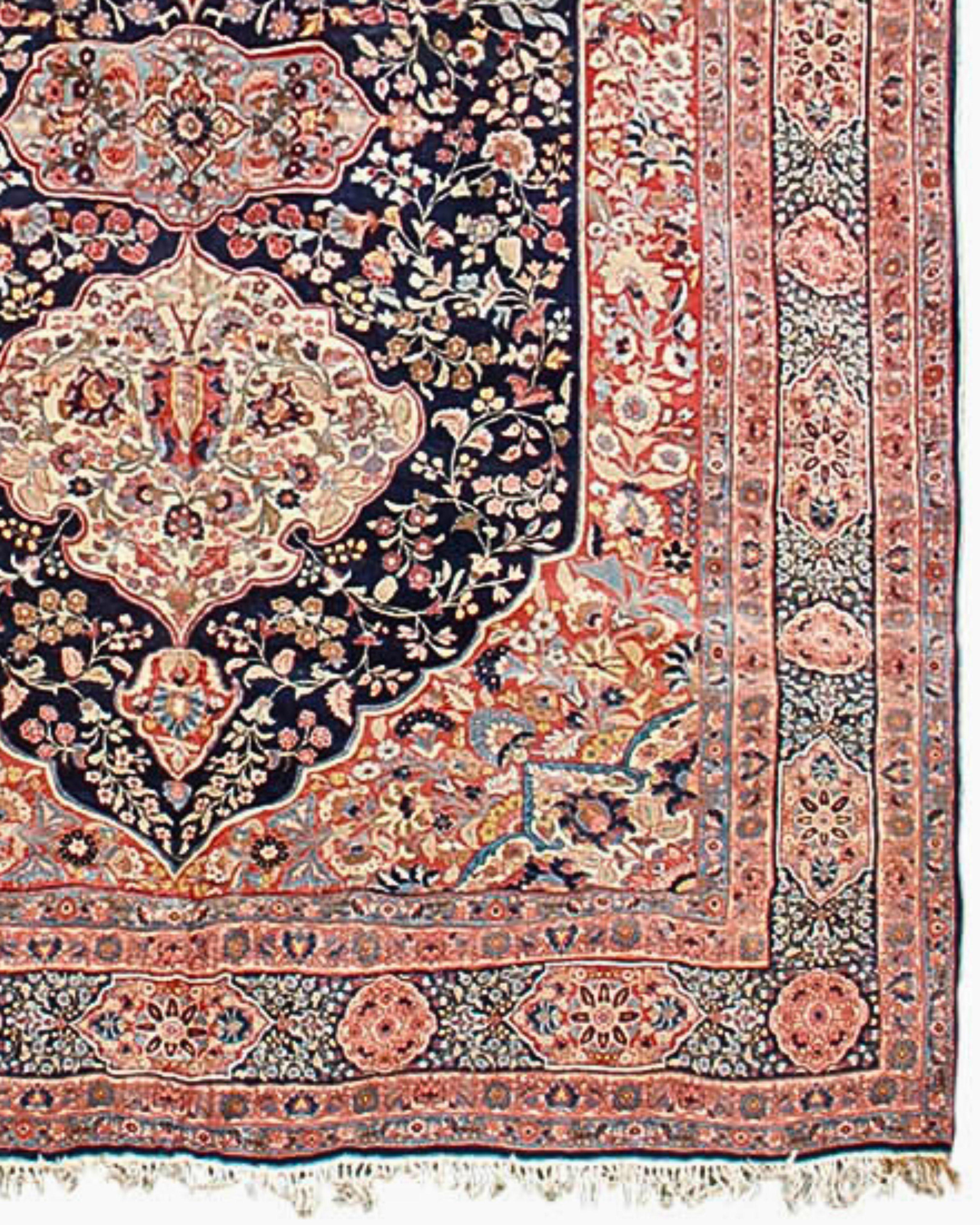 Antique Large Tabriz Rug, 19th Century In Excellent Condition For Sale In San Francisco, CA