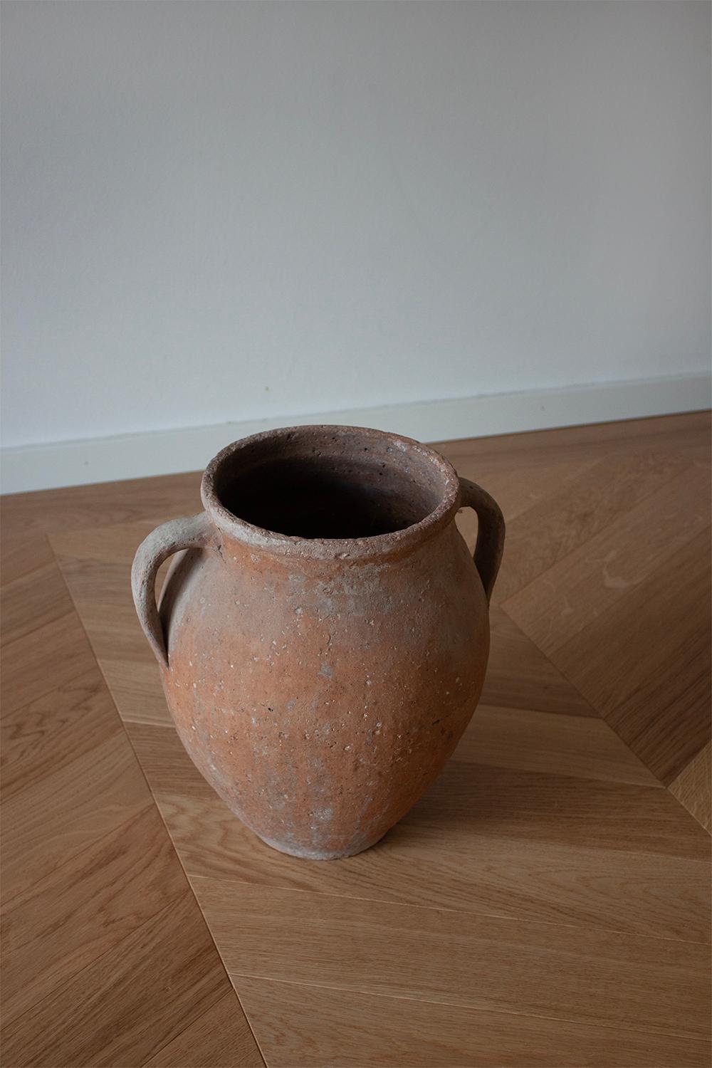 Classical Greek Antique Large Terracotta Clay Greek Ceramic Pot