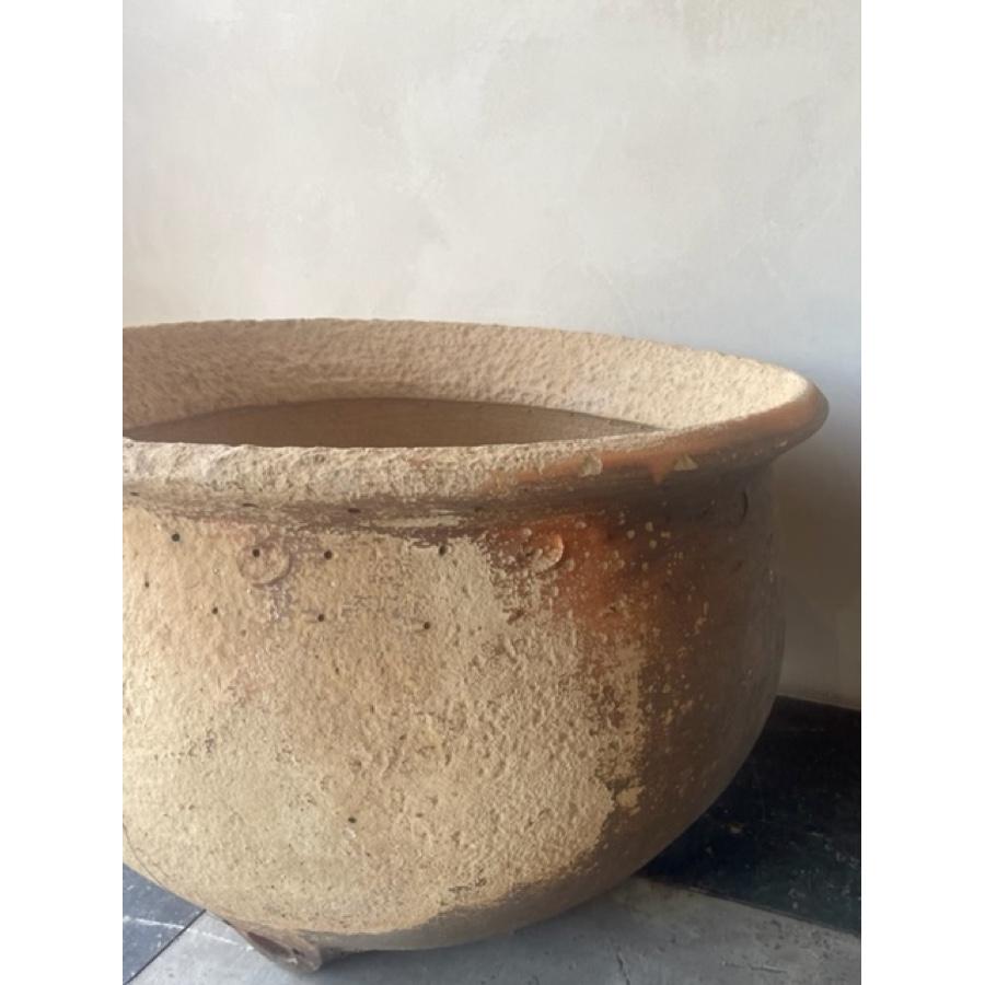 19th Century Large Antique Terracotta Pot For Sale