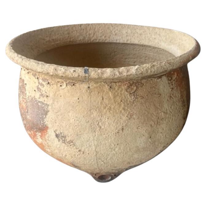 Large Antique Terracotta Pot For Sale