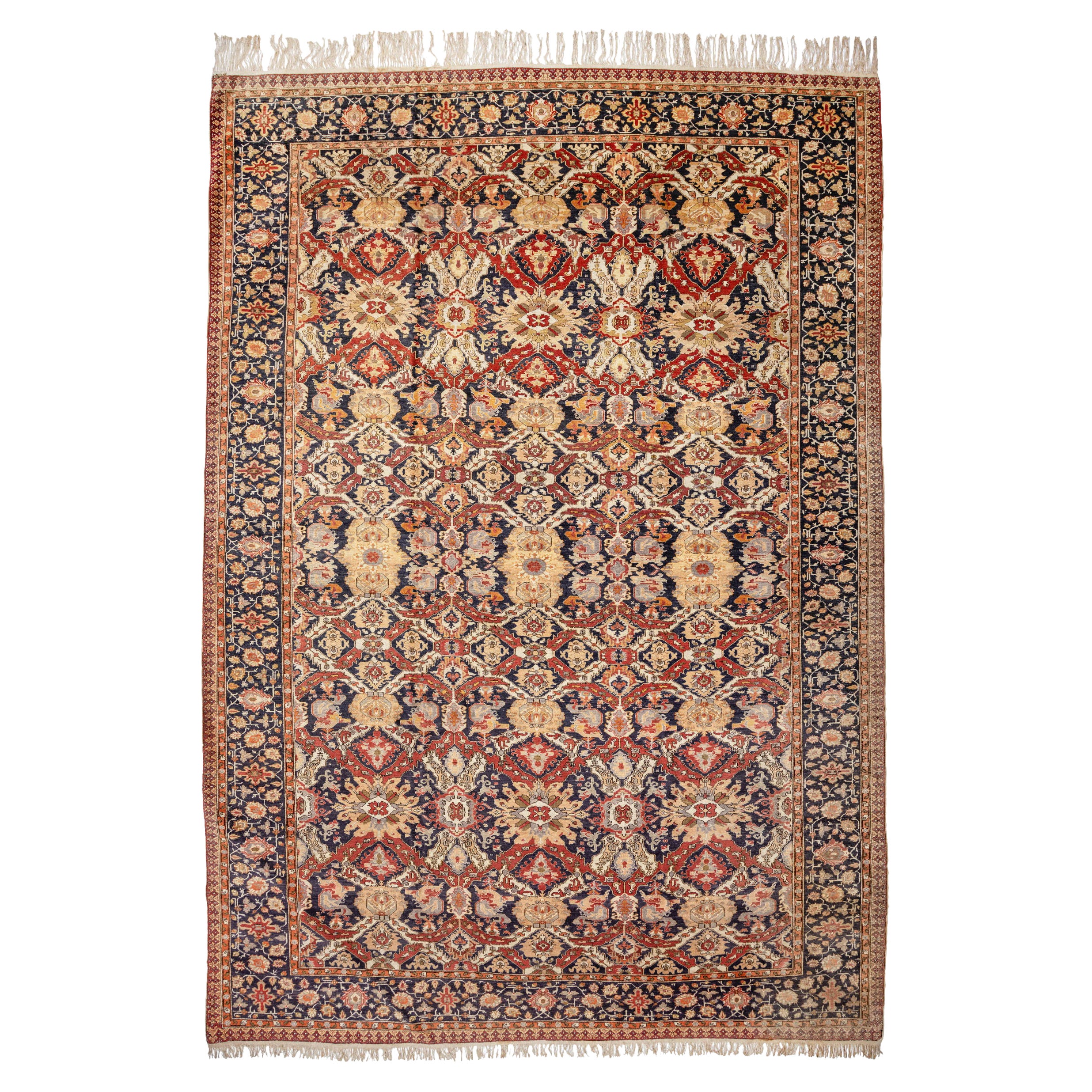 Alfombra turca antigua grande de Kayseri, c. 1900
