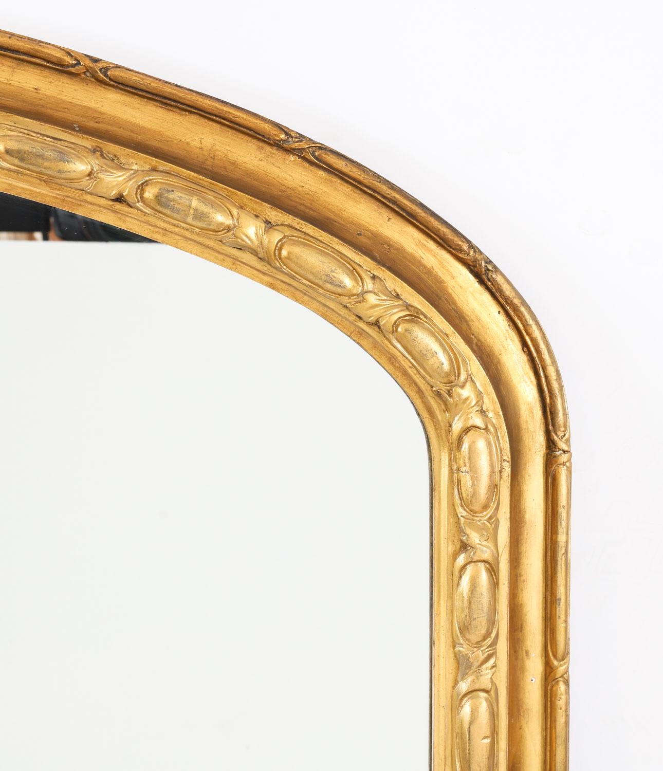 Inglese Antique Mirror vittoriano di grandi dimensioni in legno dorato del XIX secolo, 168x160 cm. in vendita