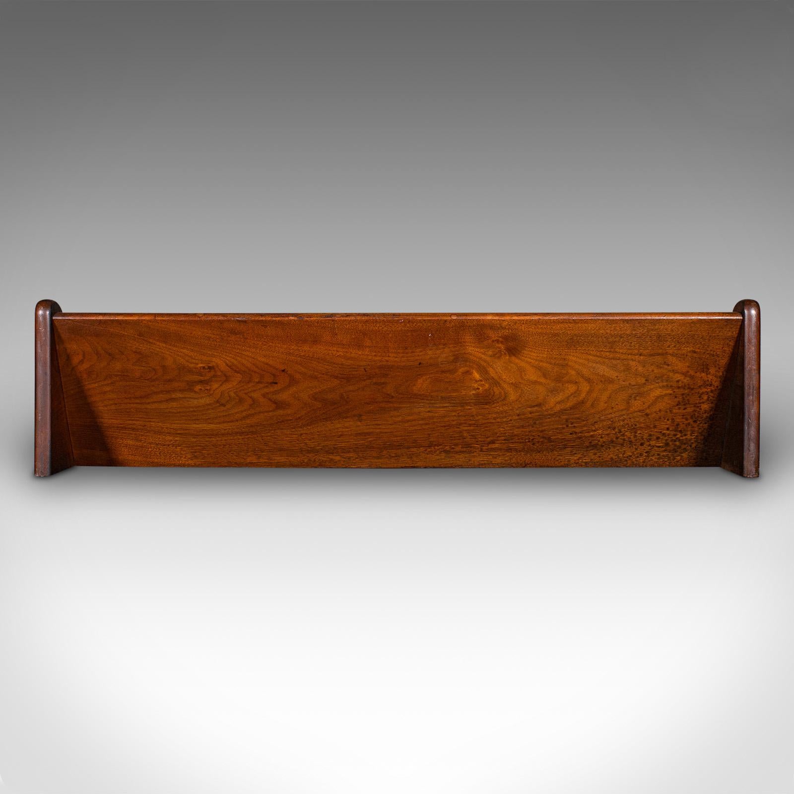 British Antique Large Volume Book Trough, English, Country House Library Rest, Victorian