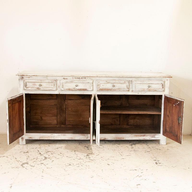 antique painted sideboard