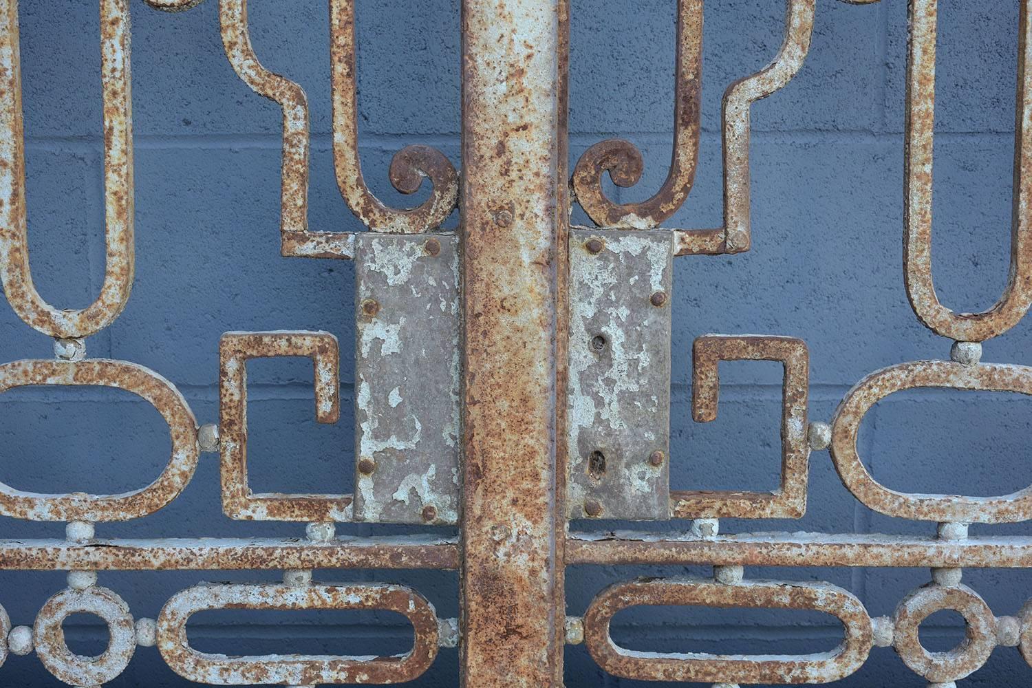 Antique Large Wrought Iron Gate Doors 3