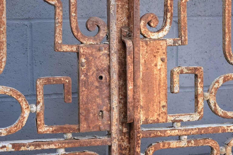 Antique Large Wrought Iron Gate Doors at 1stDibs gate doors for sale