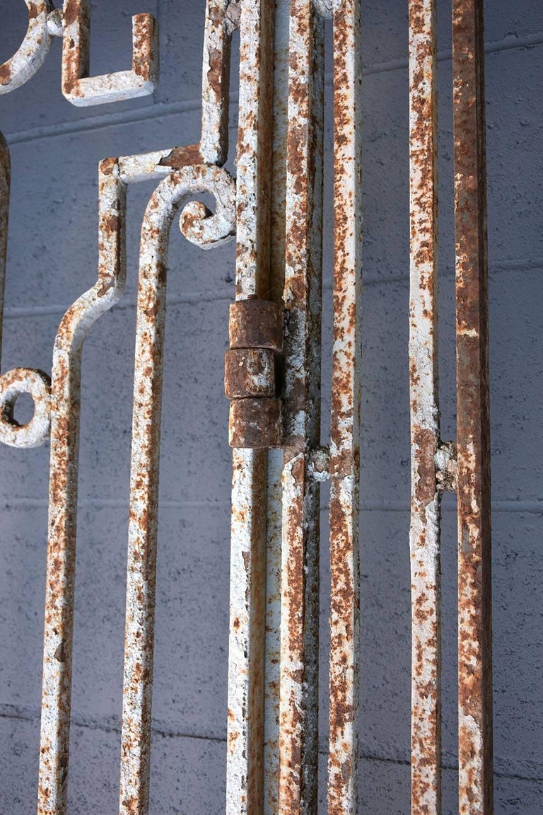 Antique Large Wrought Iron Gate Doors For Sale at 1stdibs