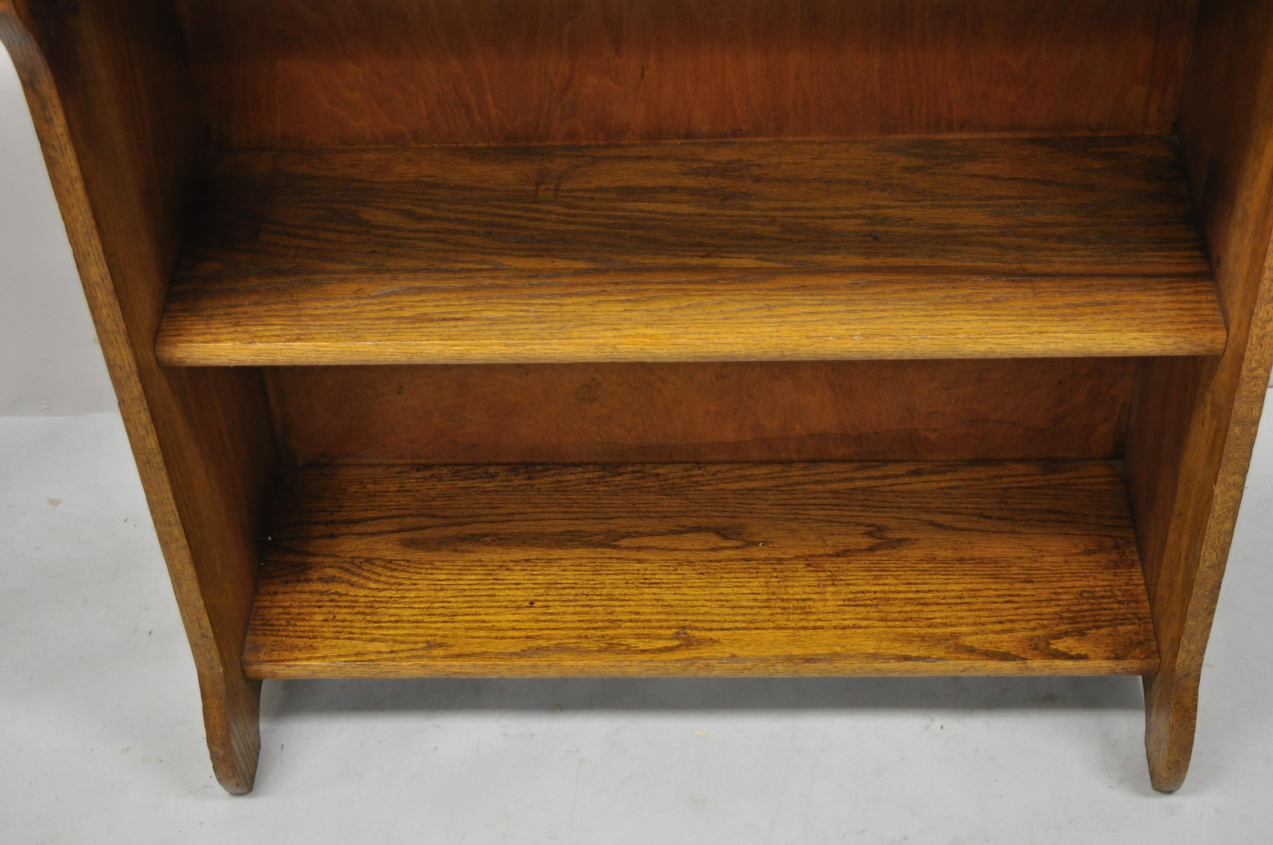 Antique Larkin Golden Oak Eastlake Victorian Secretary Desk Cabinet with Labels 2