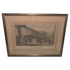 Antique L'arrivee D'une Diligence dans la cour des Messageries L Boilly Print