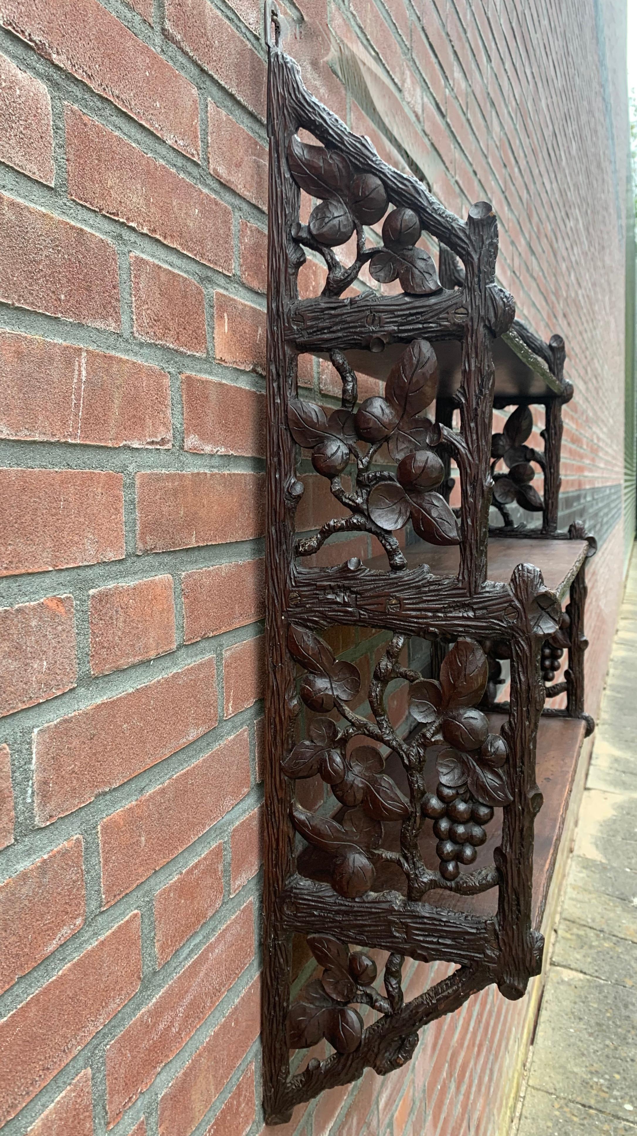 antique hanging shelves