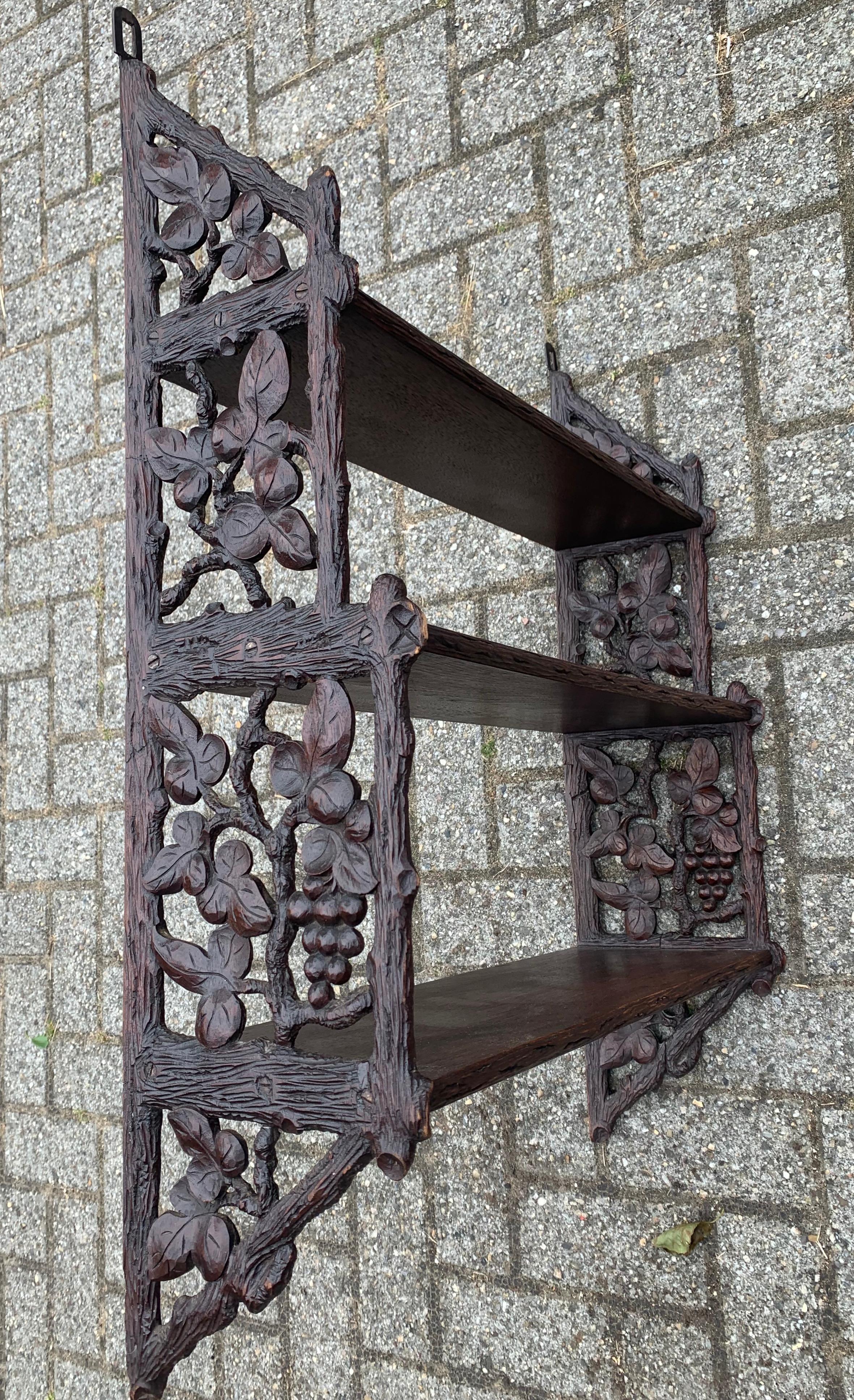 antique floating shelves