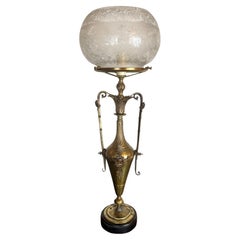 Antike Ende 1870er Anfang 1880er Bronze Renaissance Revival umgewandelt Gaslampe