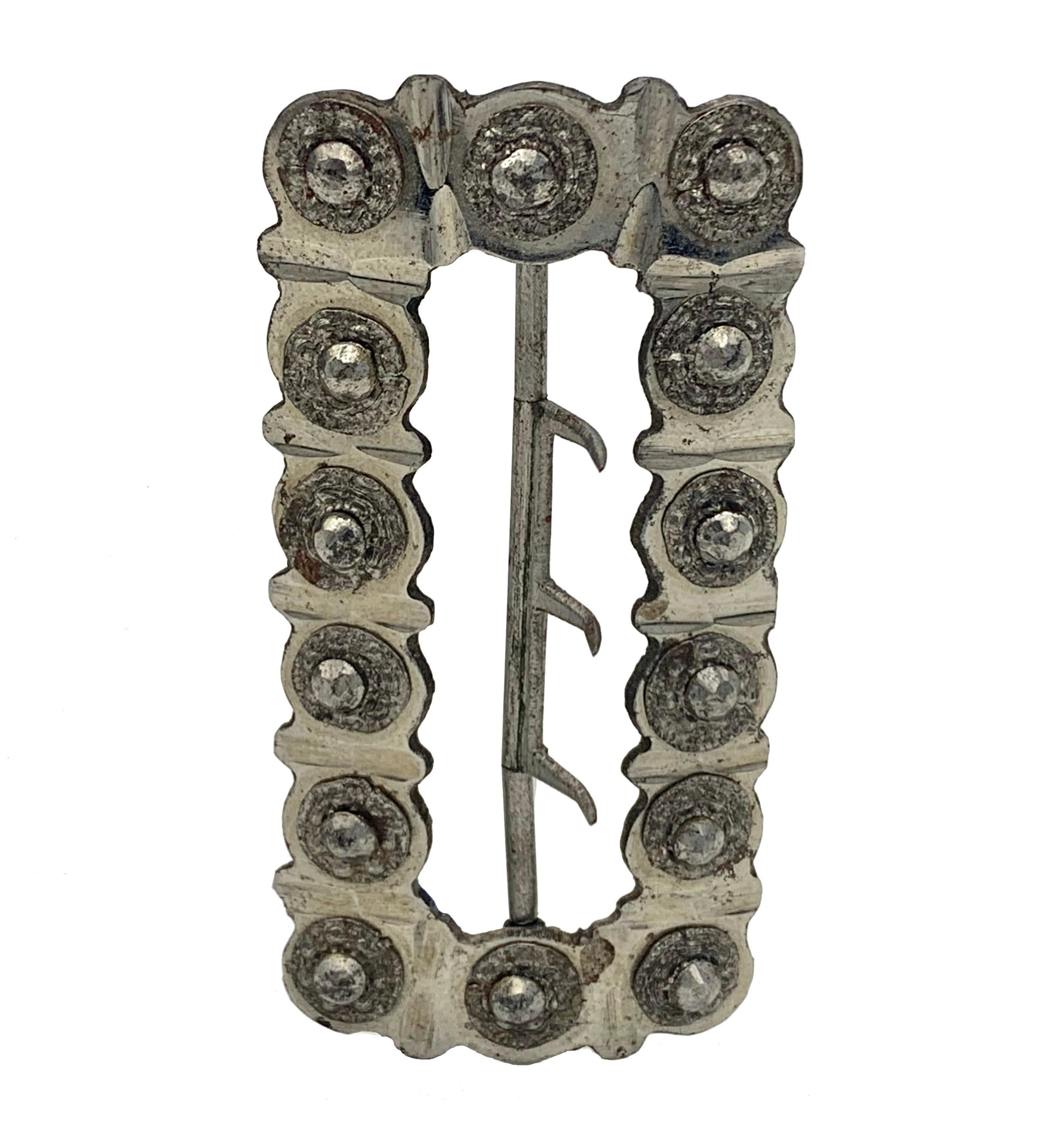 Antique Late 18th Centurty Buckle Cut Steel  In Good Condition For Sale In Munich, Bavaria