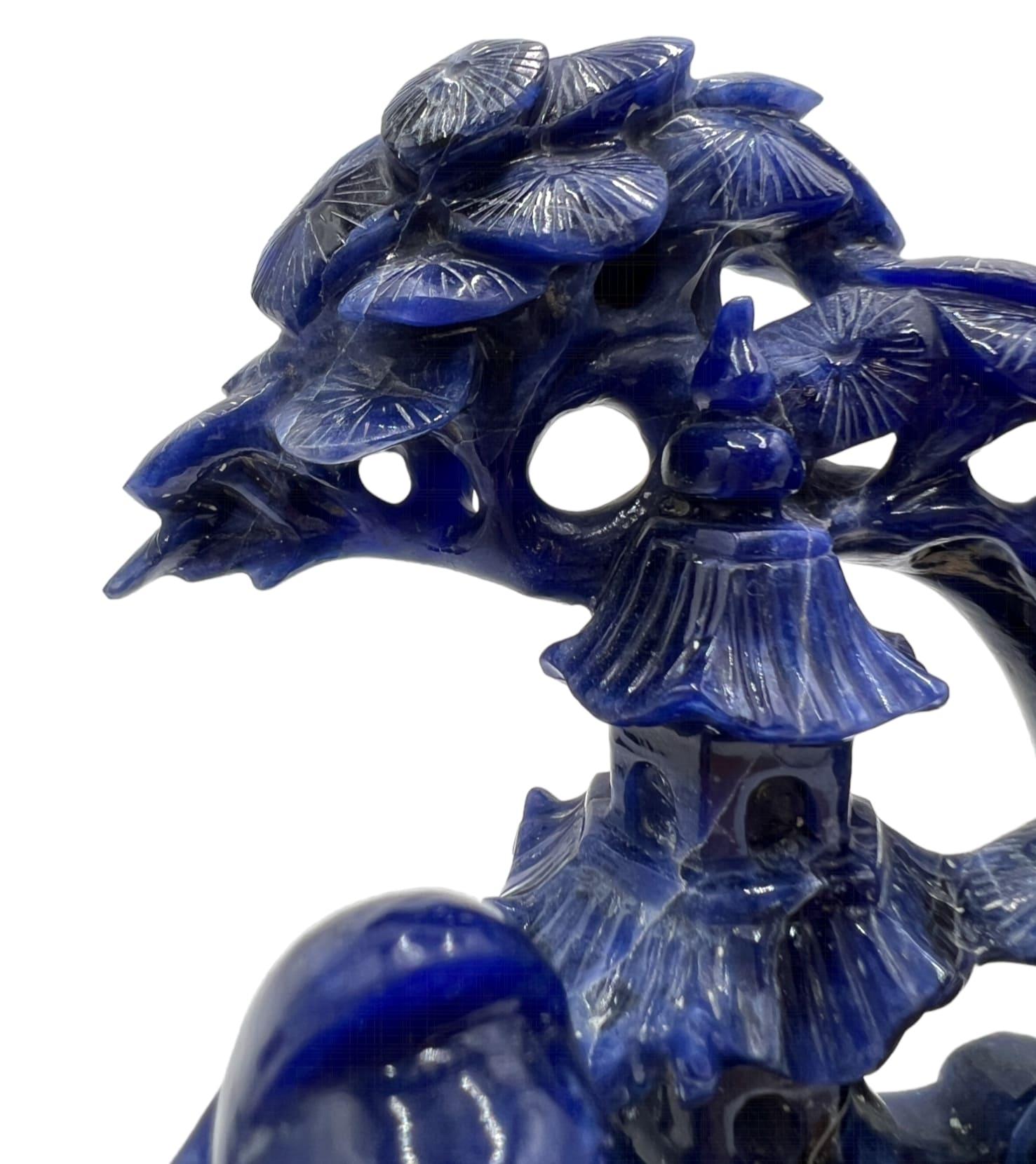 Chinese Carved Lapis Lazuli Figurine For Sale 10