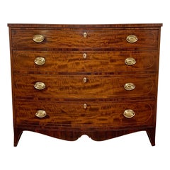 Antique Late 18th Century Federal Bow Front Chest