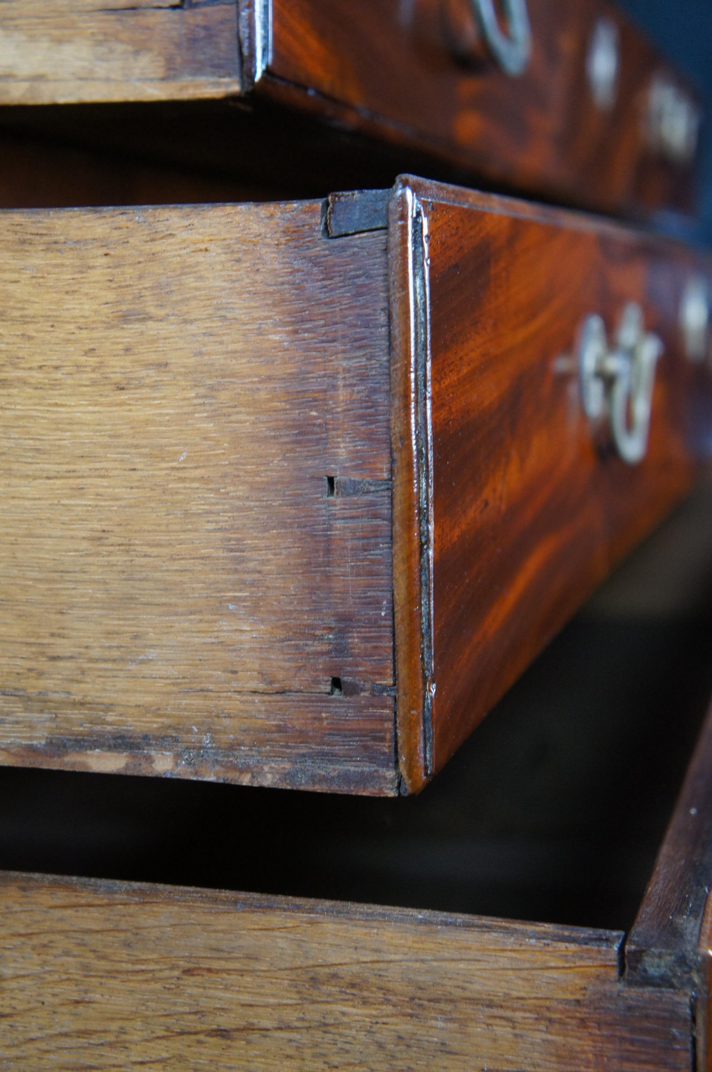 Antiguo escritorio y librería de caoba de finales del siglo XVIII Jorge III en venta 9