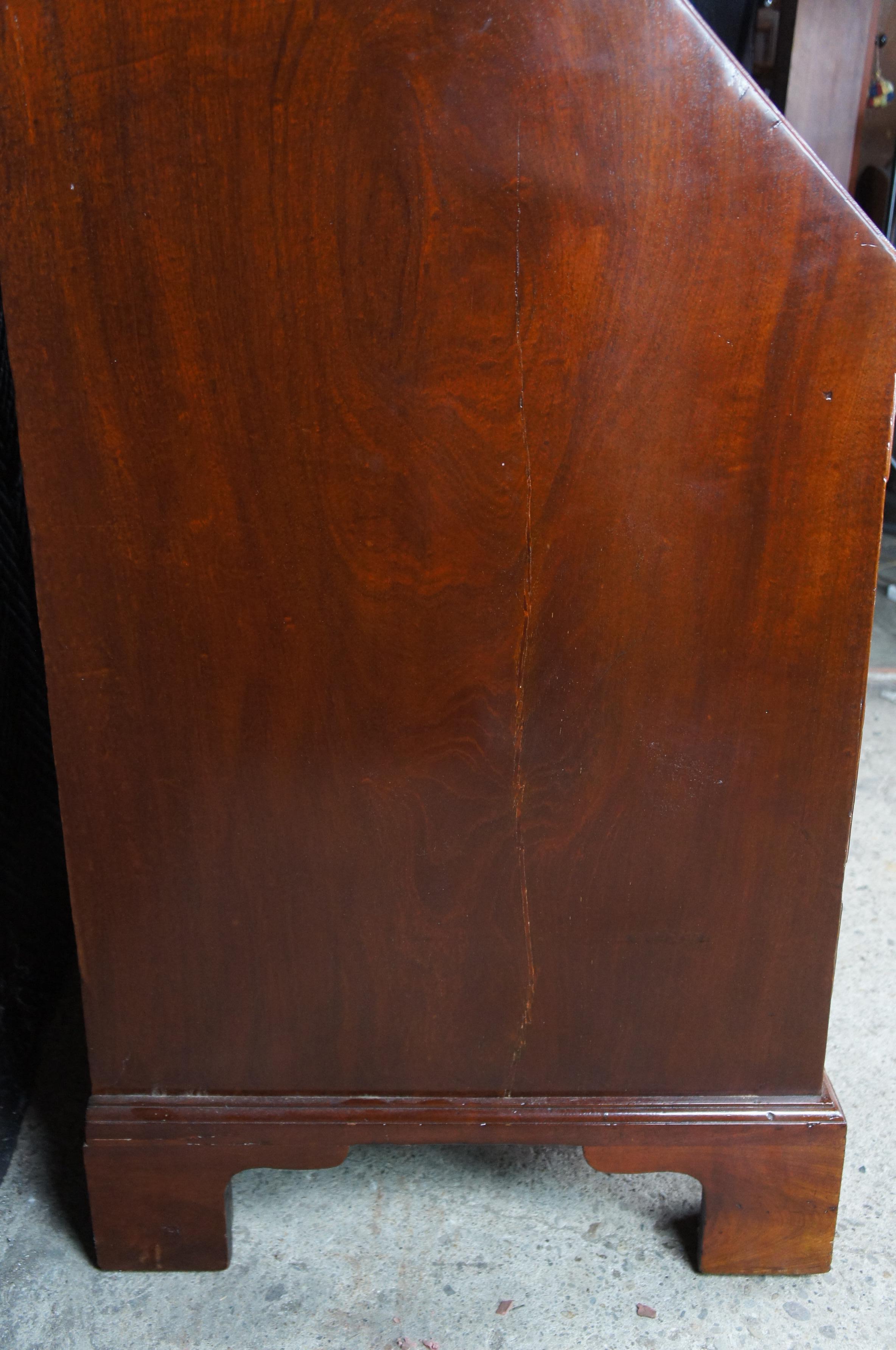 Antiguo escritorio y librería de caoba de finales del siglo XVIII Jorge III en venta 15