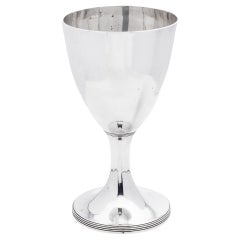 Antique Late 18th Century George III sterling silver large goblet. 