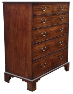 Antique Late 18th Century Georgian Large Mahogany Chest of Drawers –Fine Quality