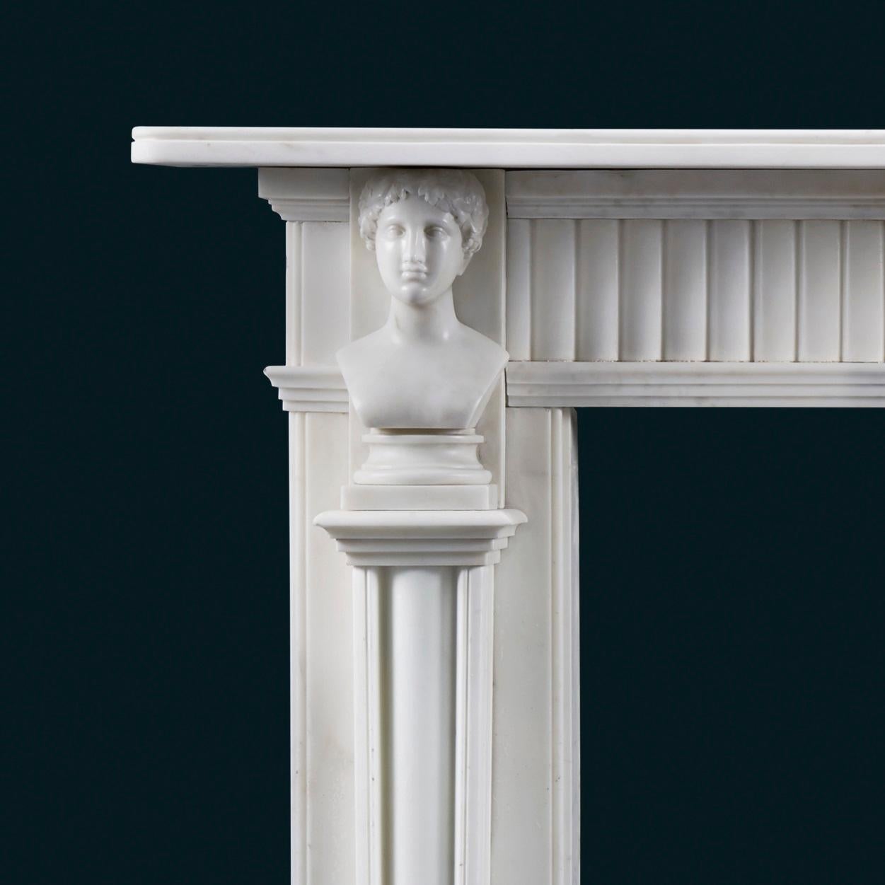 neoclassical fireplace