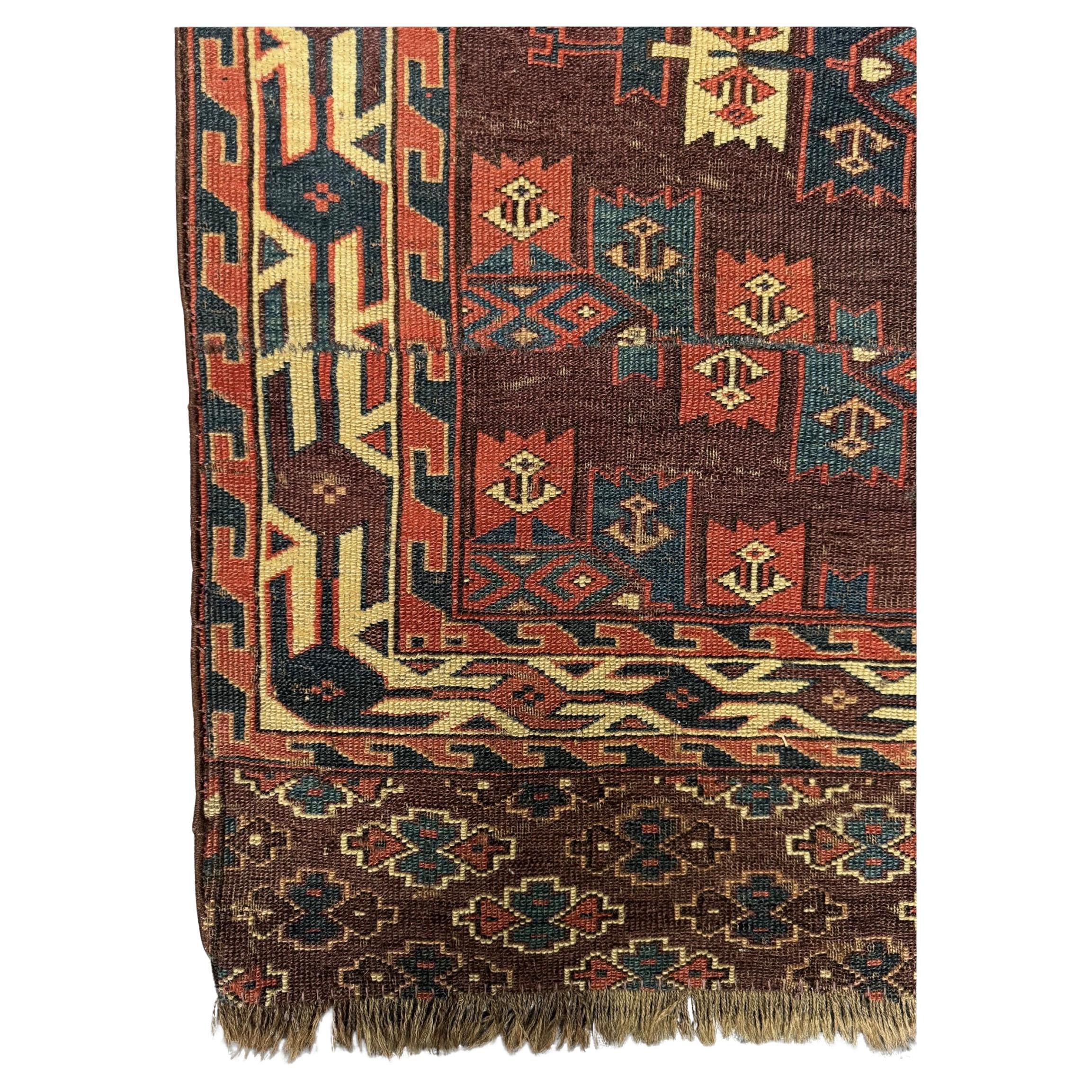 Other Antique Late 19h Century Turkmen rug For Sale