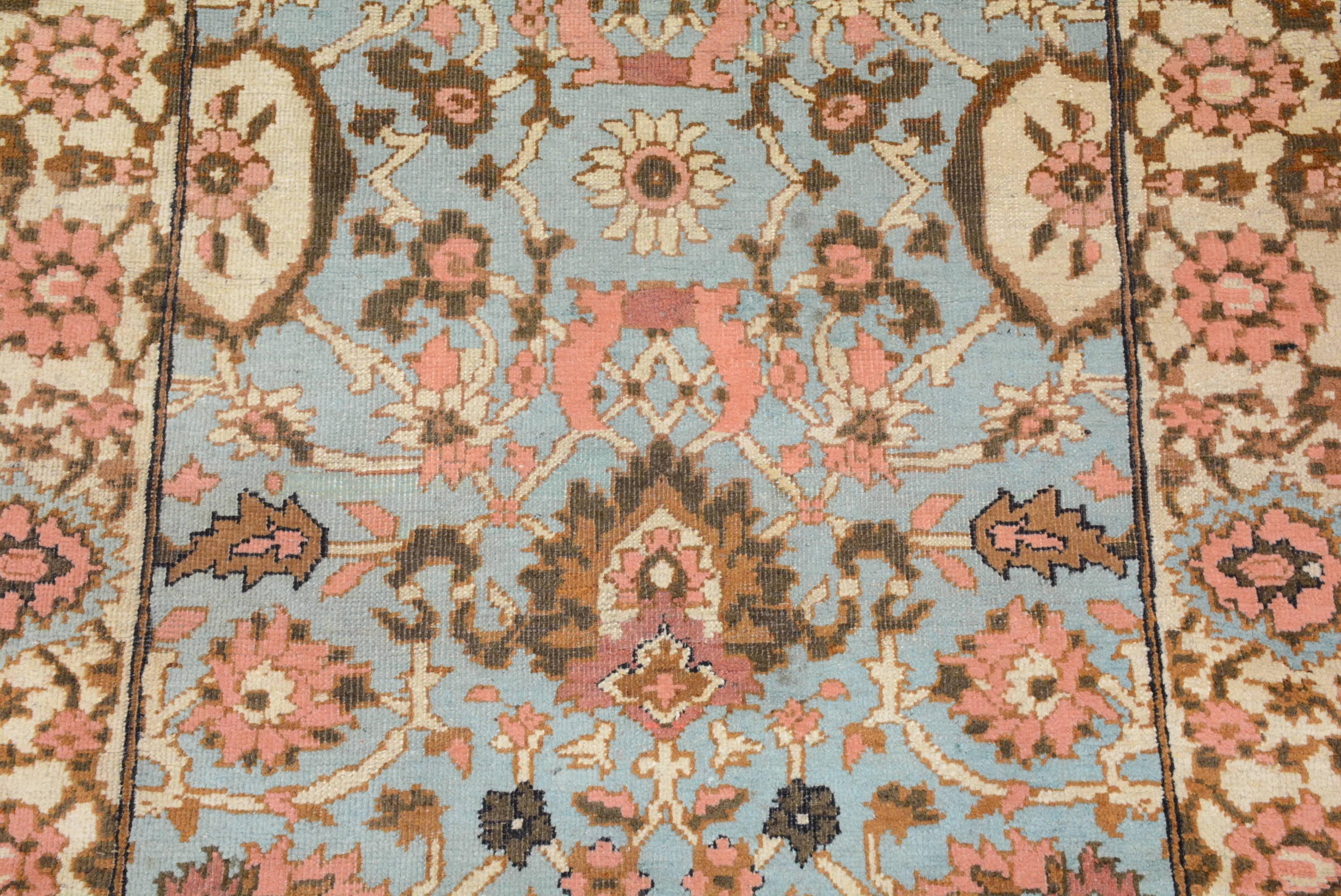 Indian Antique Late 19th Century Agra Rug For Sale