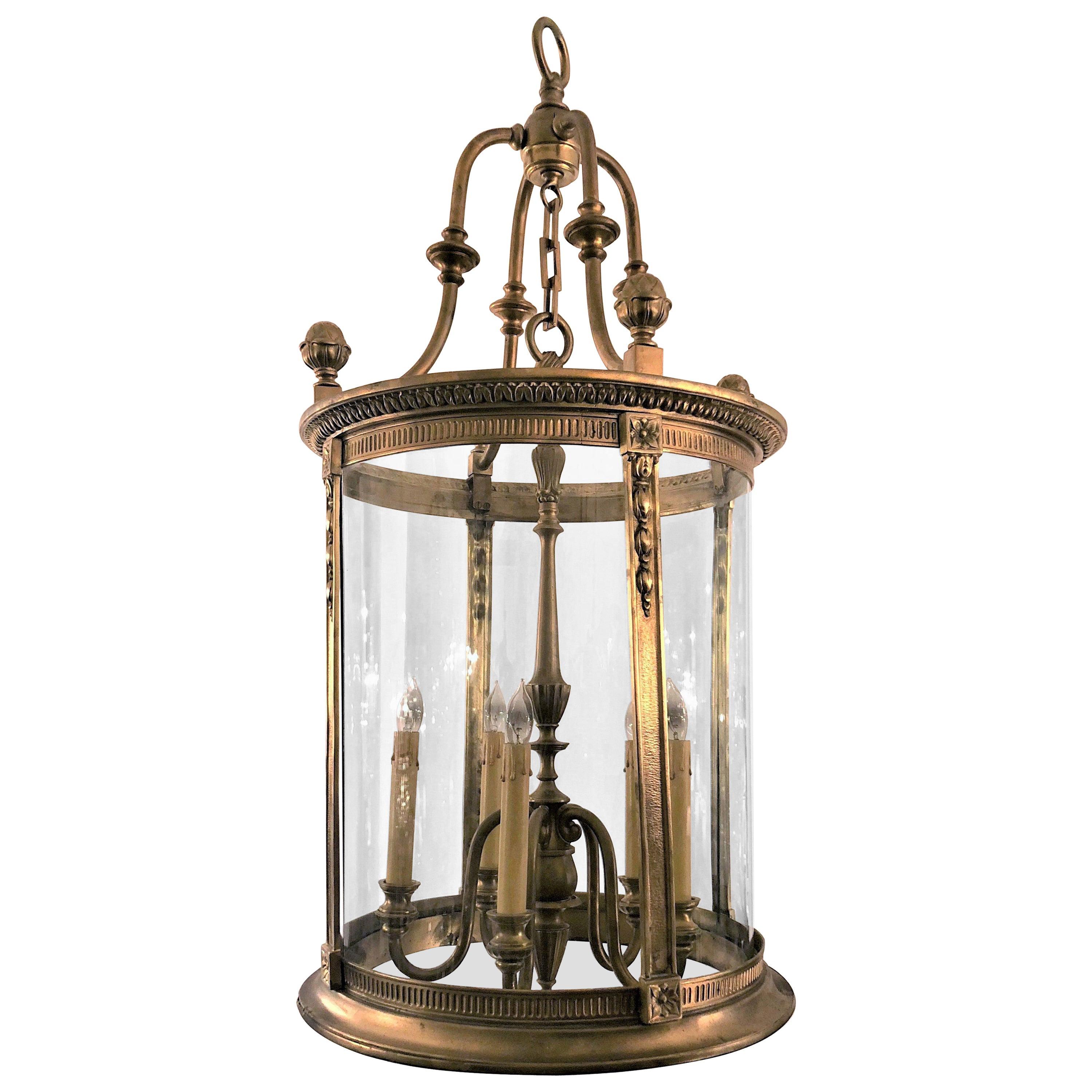Antique Late 19th Century Bronze Doré Lantern For Sale at 1stDibs