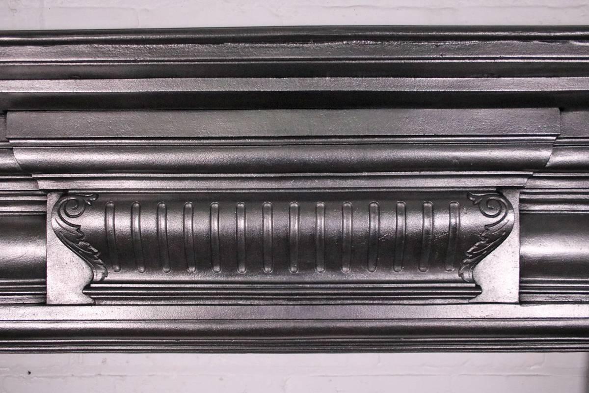 Victorian Antique Late 19th Century Cast Iron Fireplace Surround