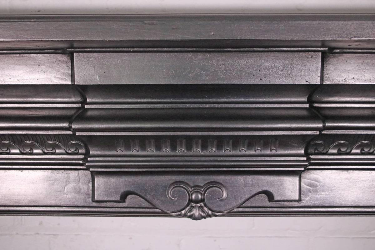 Antique Late 19th Century Cast Iron Fireplace Surround 1