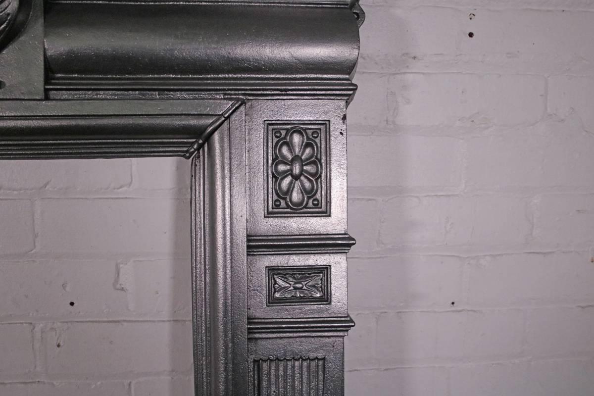 Antique Late 19th Century Cast Iron Fireplace Surround 1