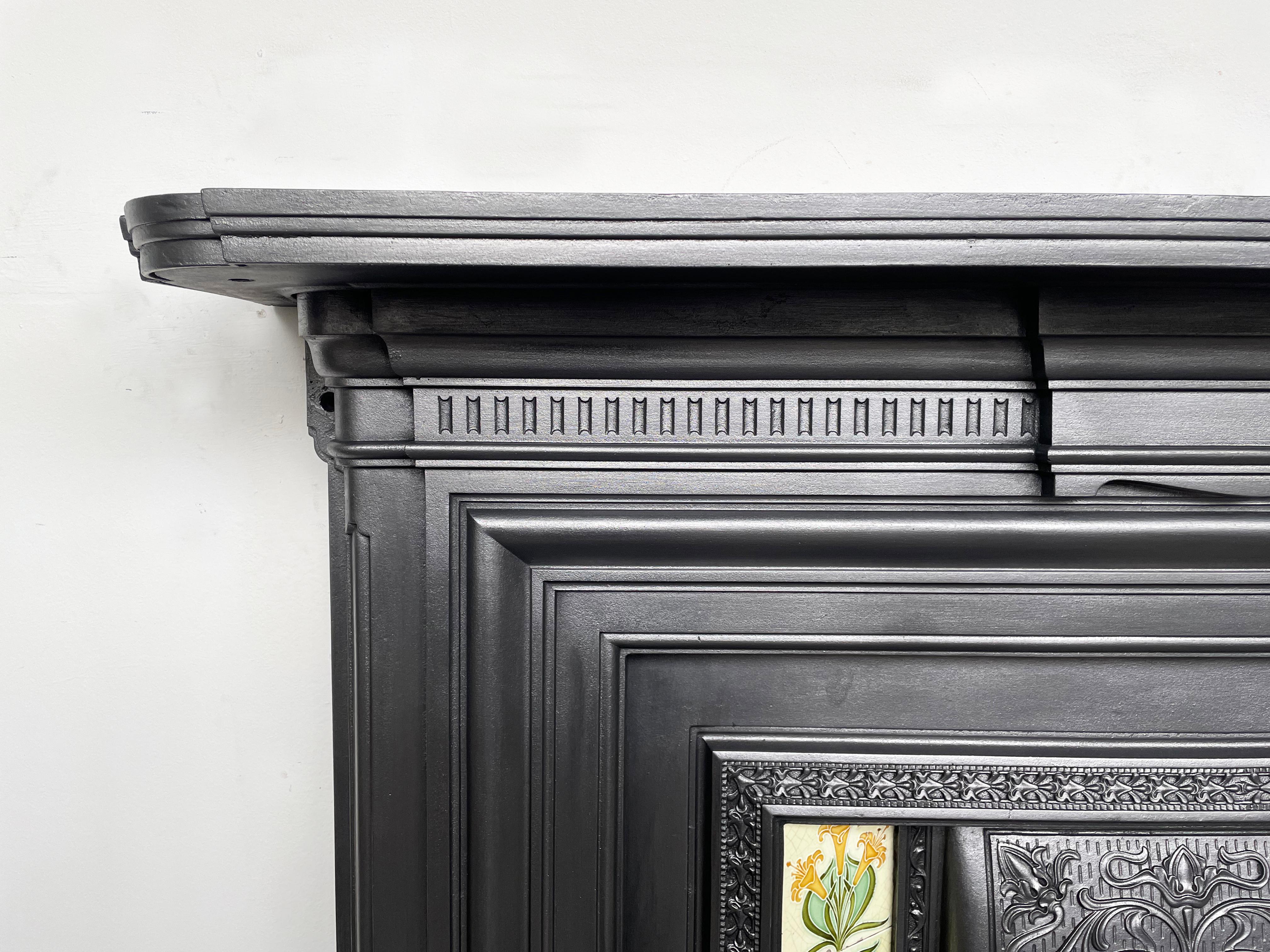Antique Late 19th Century Cast Iron Fireplace Surround at 1stDibs