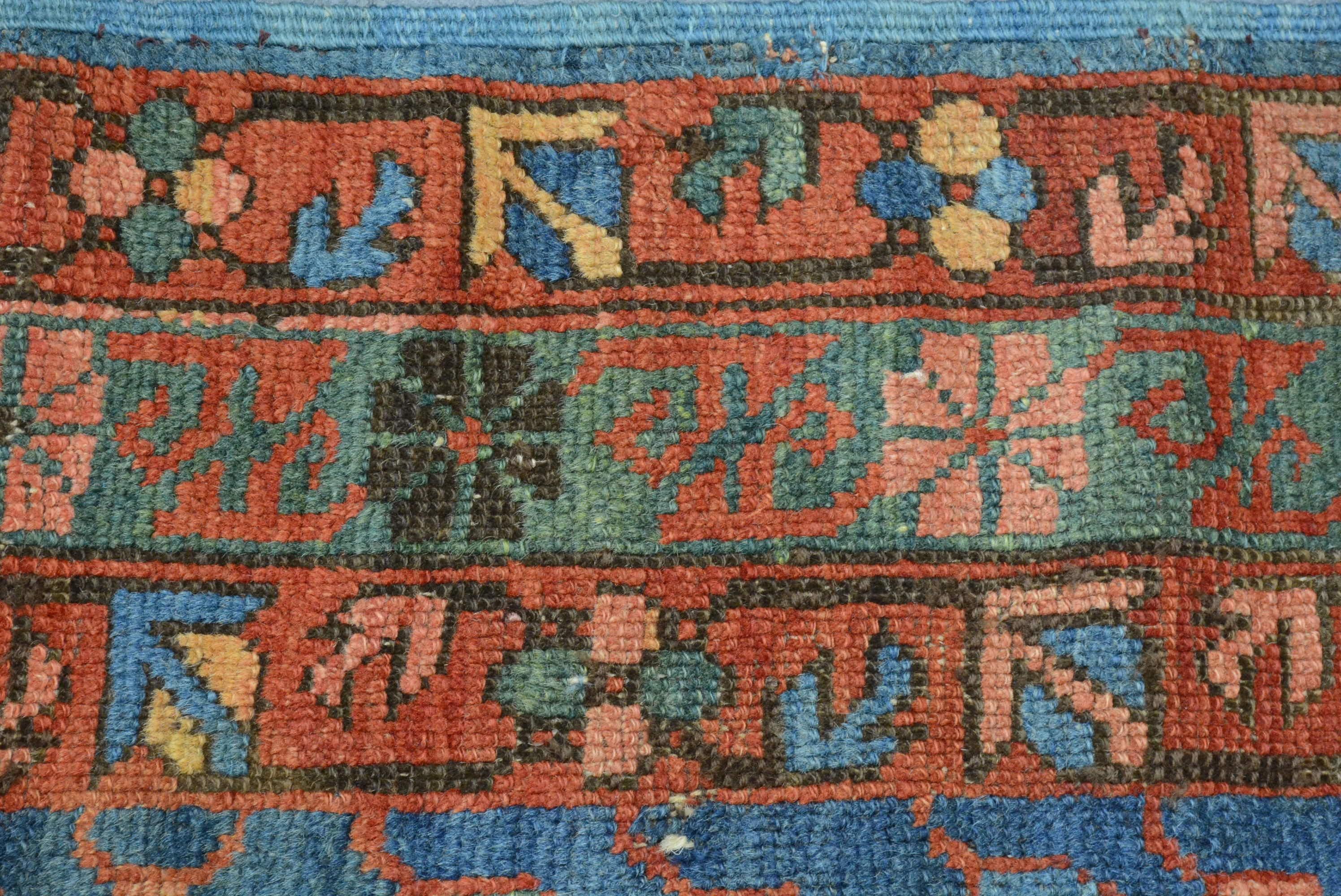 Alfombra caucásica antigua Bidjov Shirvan de finales del siglo XIX en Bueno estado para la venta en Closter, NJ