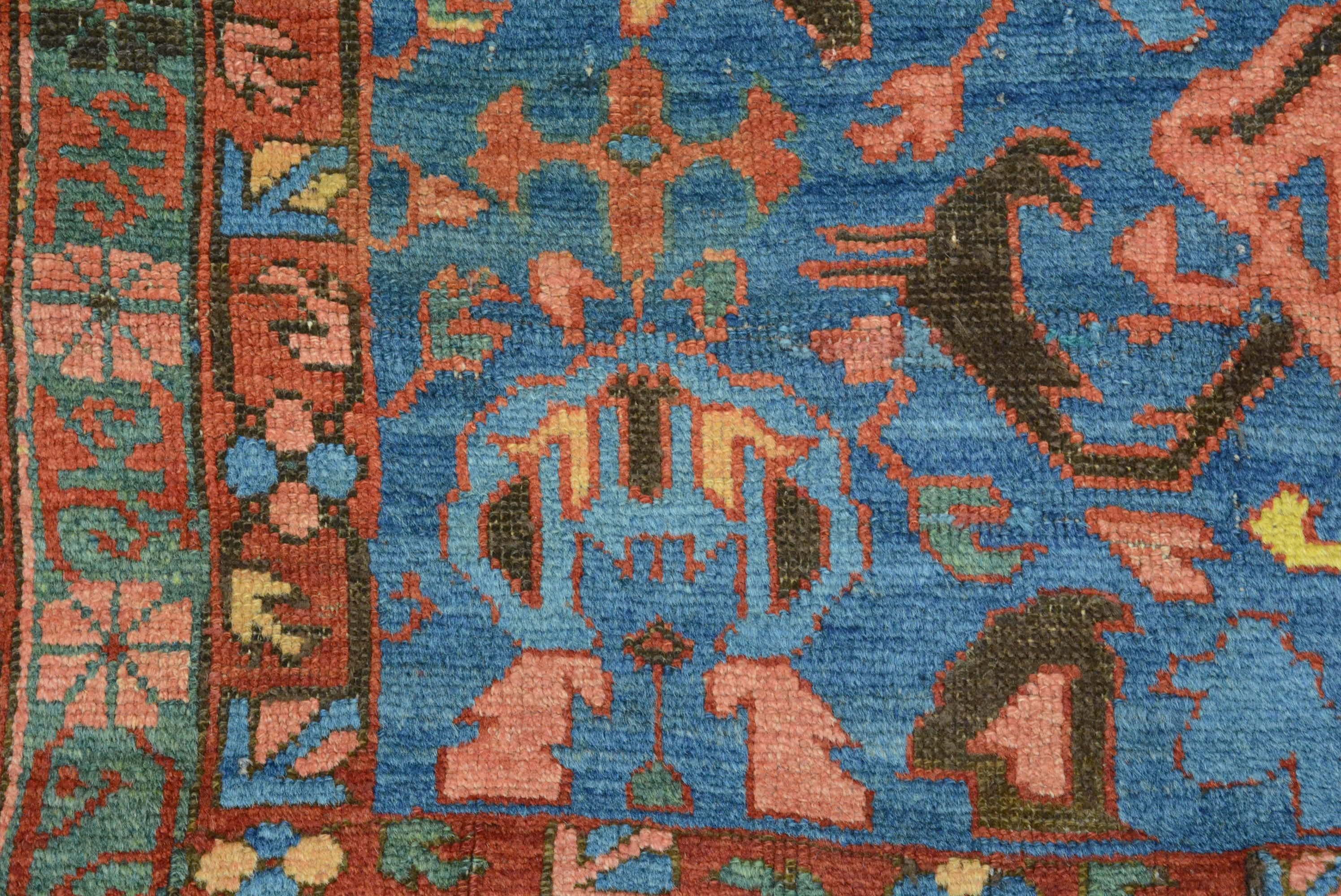 Alfombra caucásica antigua Bidjov Shirvan de finales del siglo XIX Lana en venta